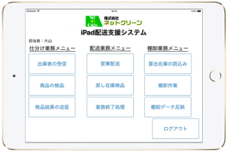 ｉＰａｄ配送支援システム